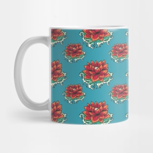 Vintage Japanese Lotus pattern Mug